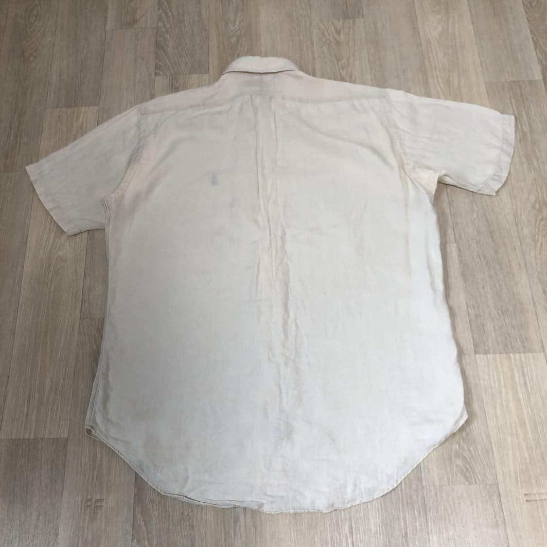 (M) 폴로 랄프로렌 POLO 클래식핏 린넨 반팔 셔츠 베이지 아이보리 상품이미지10