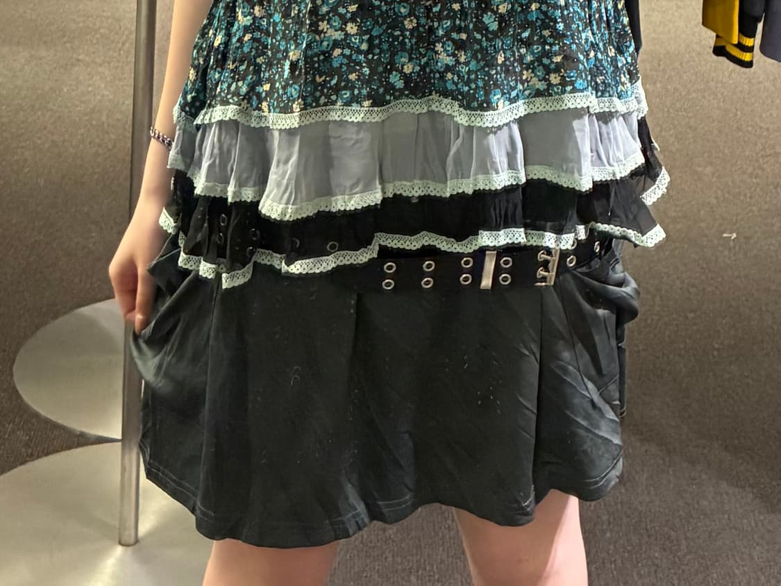 Vintage 여성 아일렛 스터드 벨트 상품이미지1