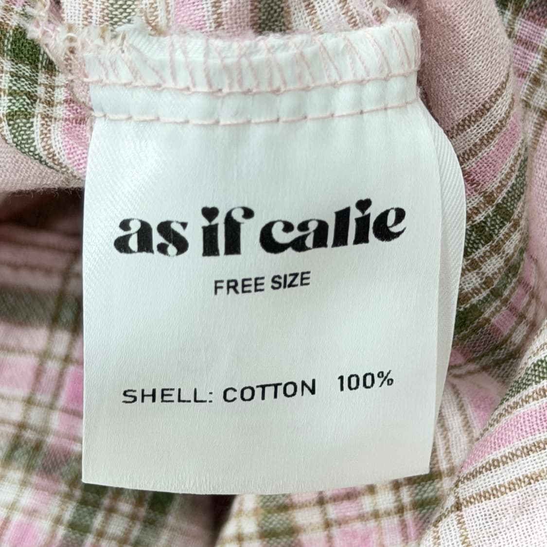 애즈이프캘리 더티 워싱 오버핏 체크 셔츠 남방 핑크 상품이미지5