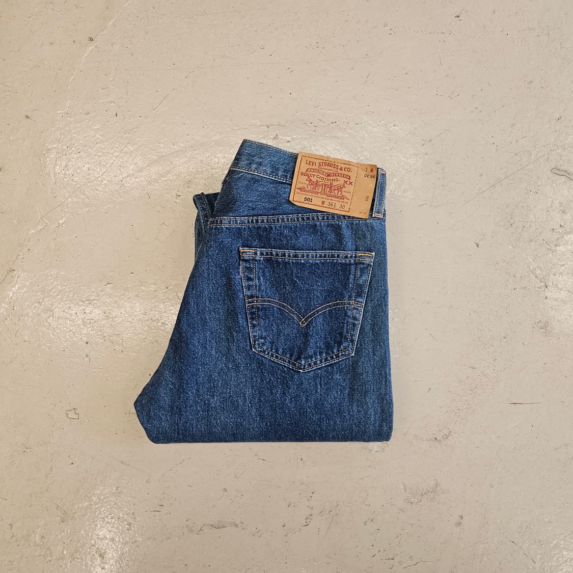 90's levi's 501 빈티지 리바이스 중청 데님 청바지 33~34 상품이미지10