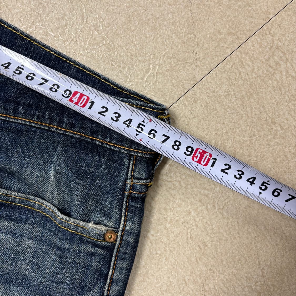 리바이스 513 워싱 데님 팬츠 상품이미지6