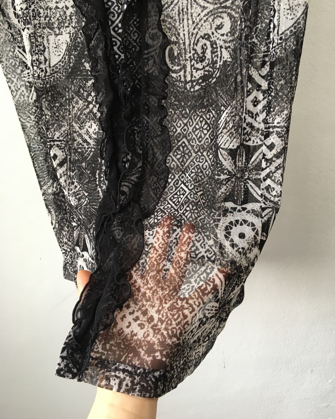Pattern mesh vest 상품이미지4
