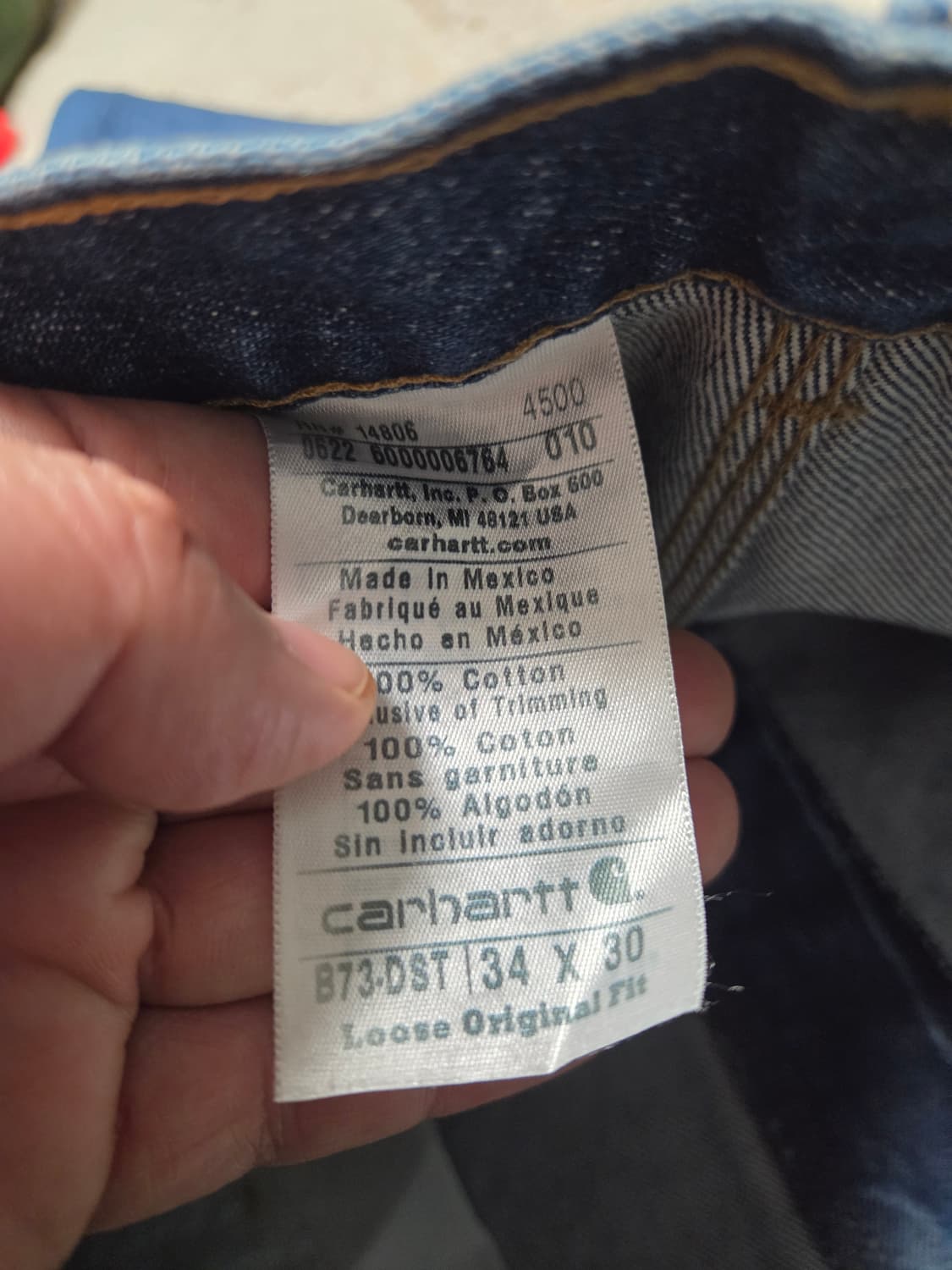 칼하트 더블니 34×30 상품이미지7