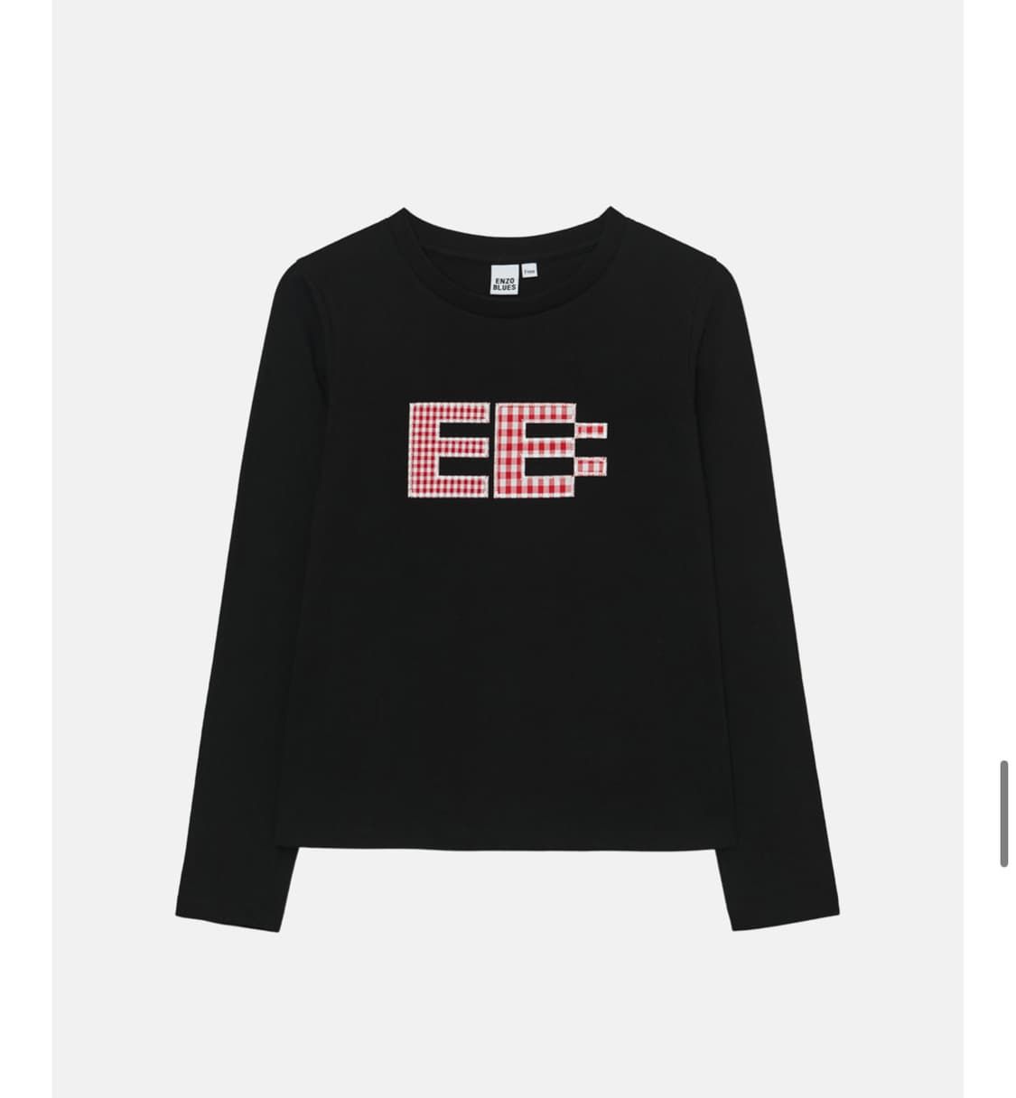 엔조블루스 픽셀 로고 티셔츠 블랙 상품이미지3