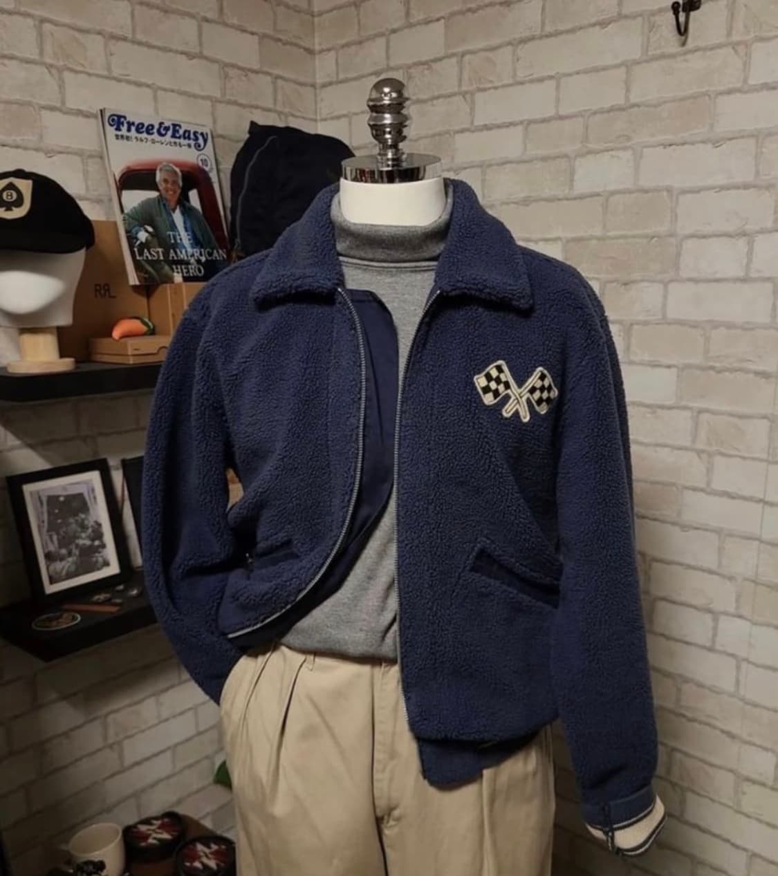 RRL racing fleece jacket s 상품이미지1