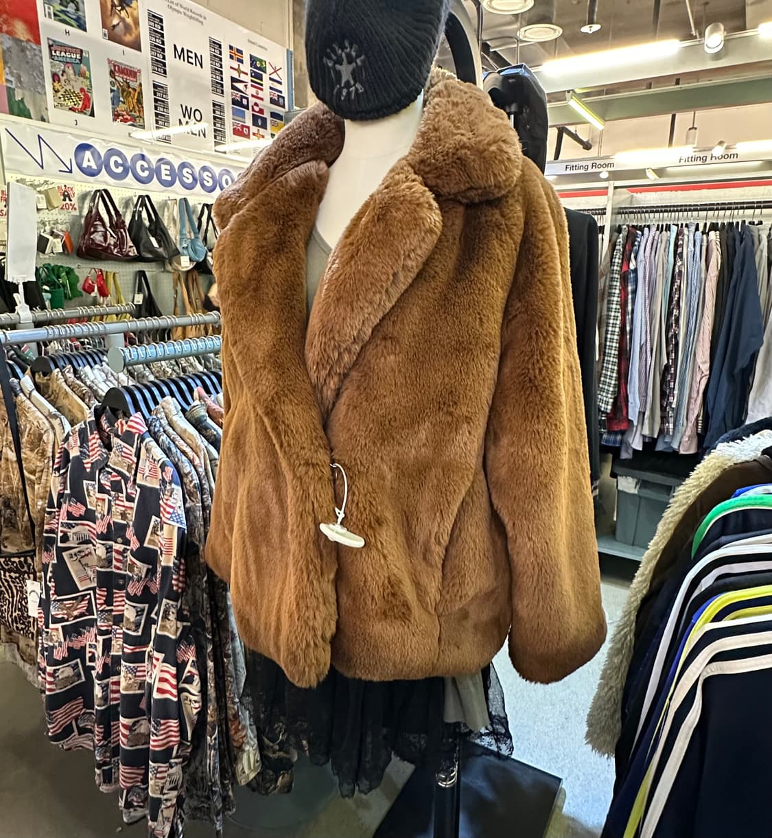 VINTAGE 빈티지 브라운 에코퍼자켓 상품이미지1