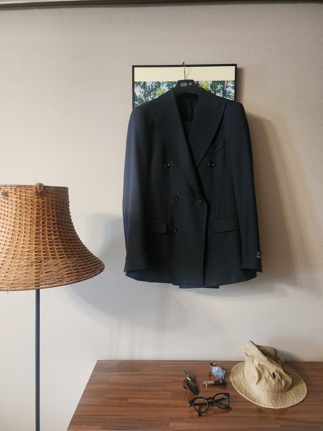 맨온더분 paulo olivira 다크네이비 더블 브레스티드 셋업 48 상품이미지1