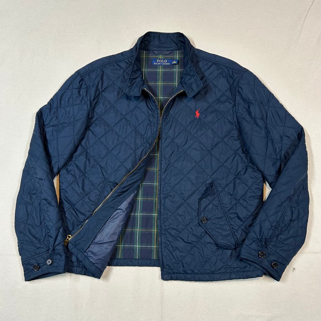 XL) 폴로 랄프로렌 네이비 퀼팅 자켓 상품이미지1