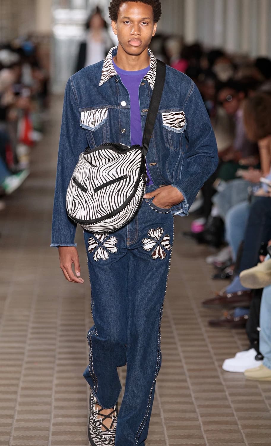 Bluemarble zebra denim jacket 상품이미지1