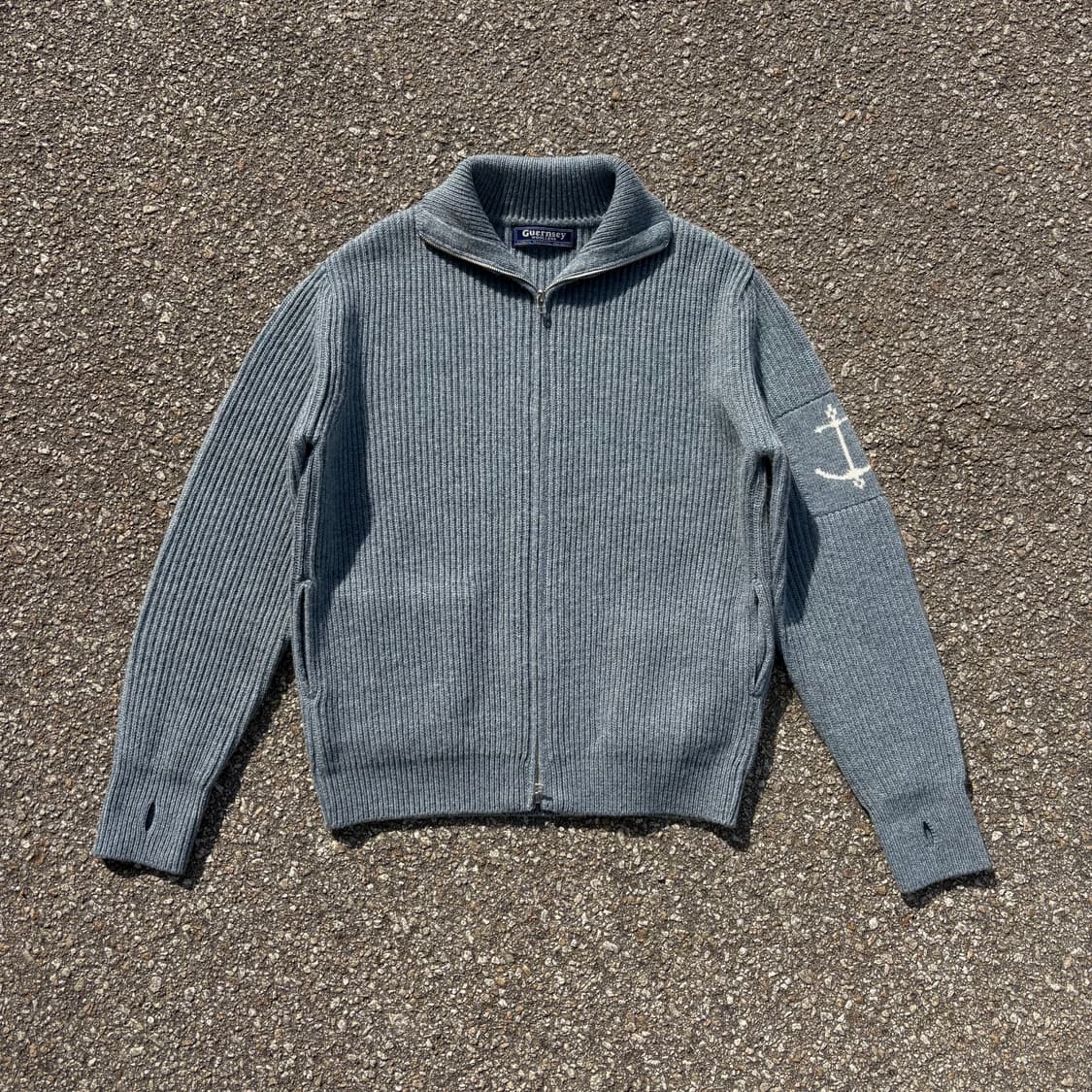 Guernsey Woollens 피셔맨 투웨이 니트집업 상품이미지3