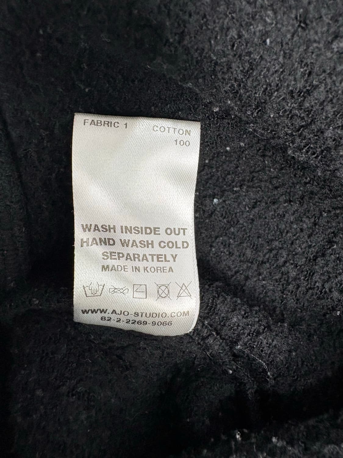 아조바이아조 맨투맨 블랙 상품이미지8