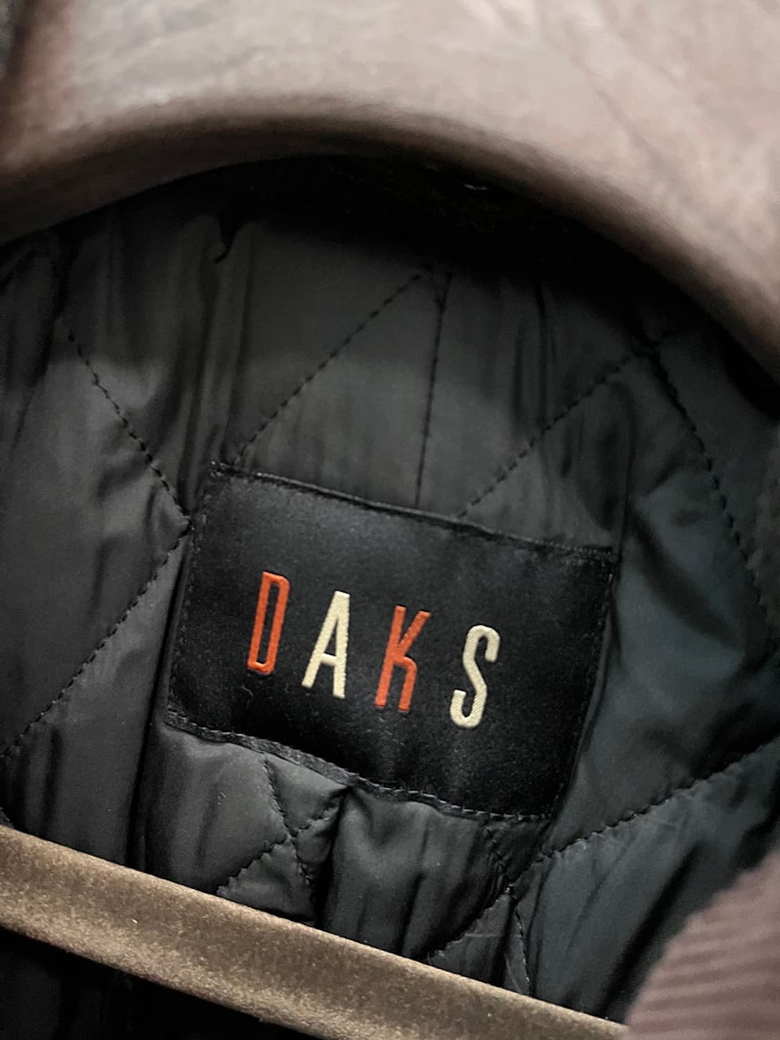 95) 닥스 코듀로이 카라 체크코트  상품이미지6