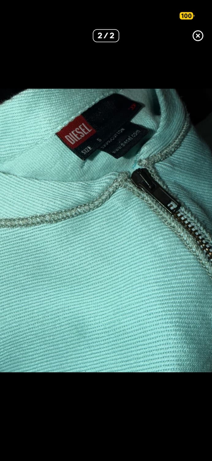 디젤 민트색 집업 상품이미지2