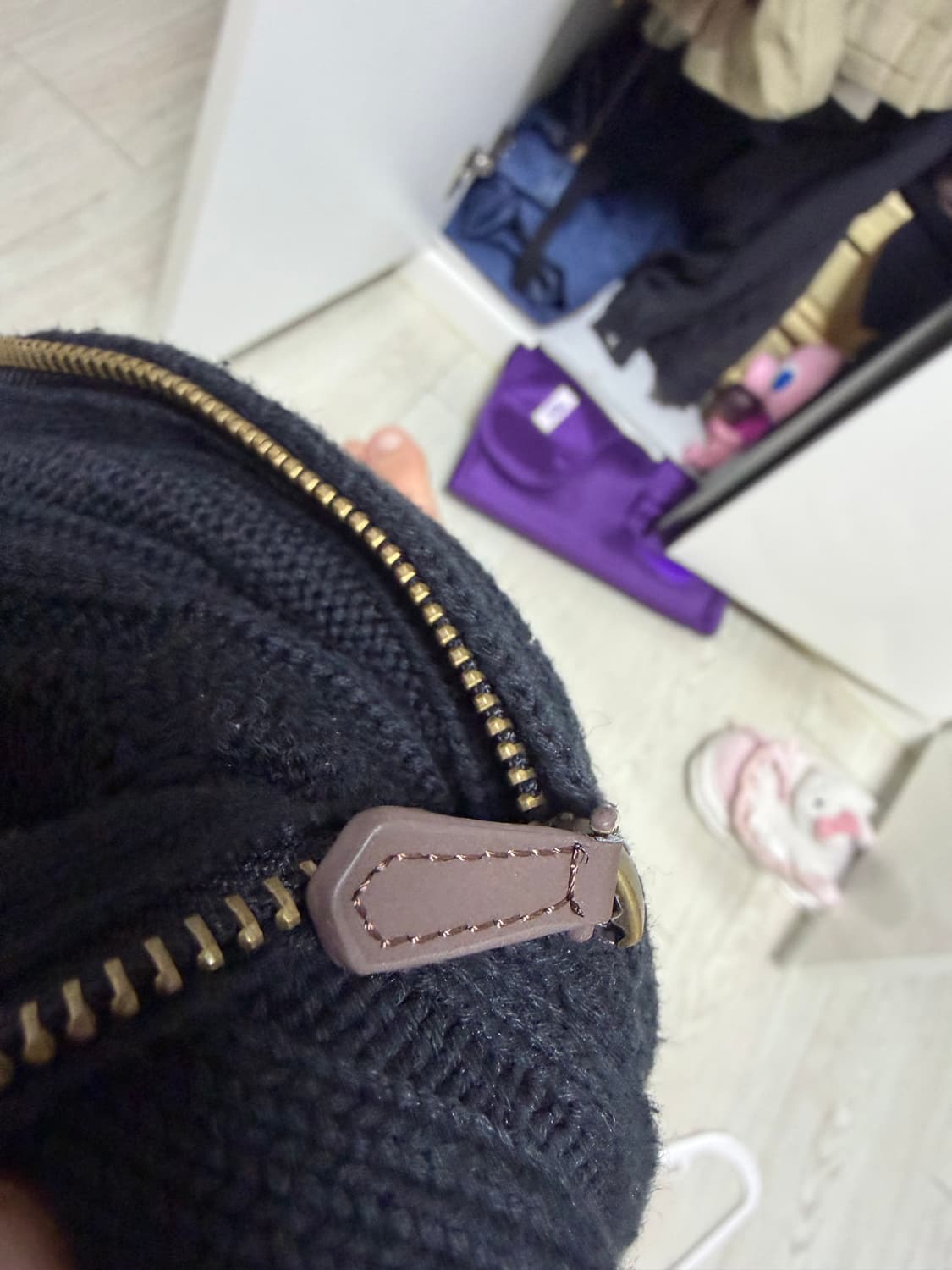 폴로 랄프로렌 코튼 니트 하프집업 M 상품이미지7