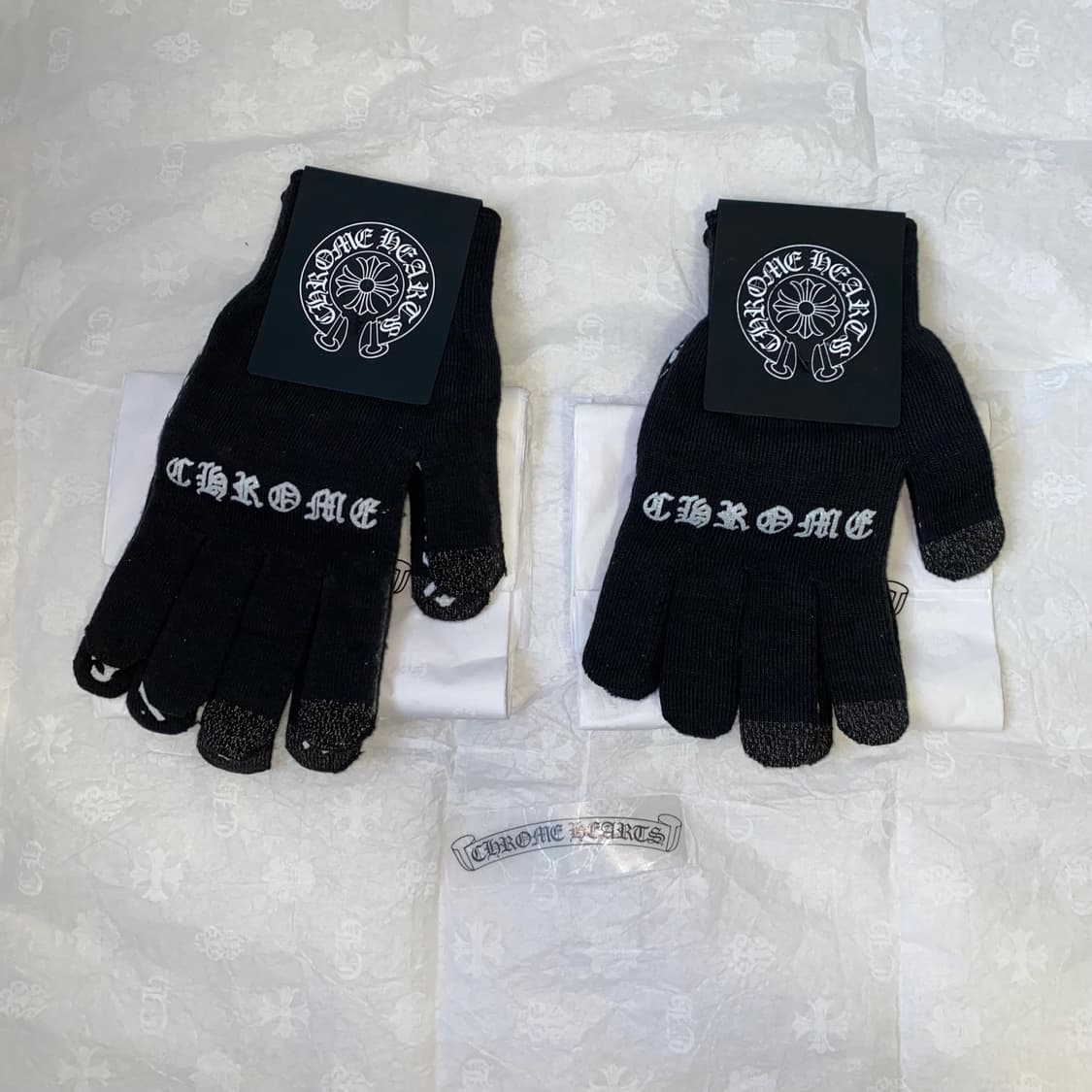 [S,M] 크롬하츠 체크메이트 워크 글러브 블랙 상품이미지1