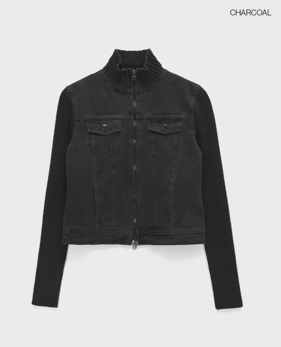 블랙업 틴거 니트 자켓 상품이미지2