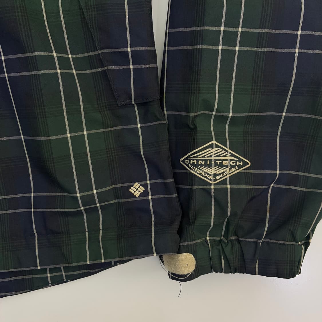 Culombia 컬럼비아 블랙워치 체크 옴니테크 윈드 브레이커 상품이미지4