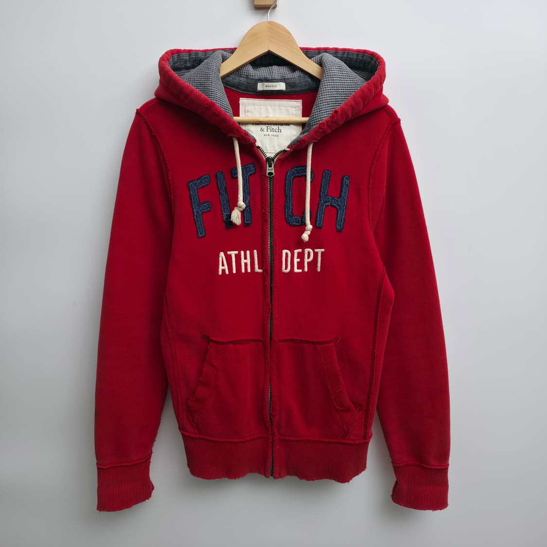 [S] 아베크롬비 레드 후드집업 상품이미지1