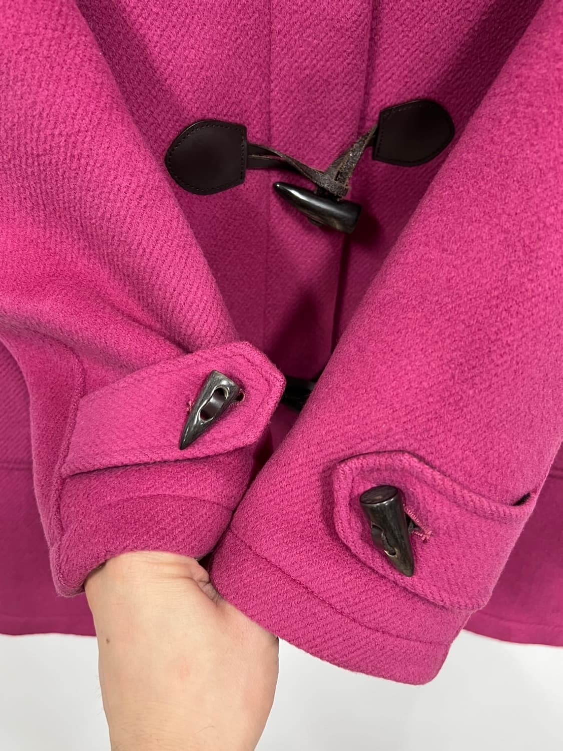 빈폴 안감체크 후드 떡볶이 코트 상품이미지4