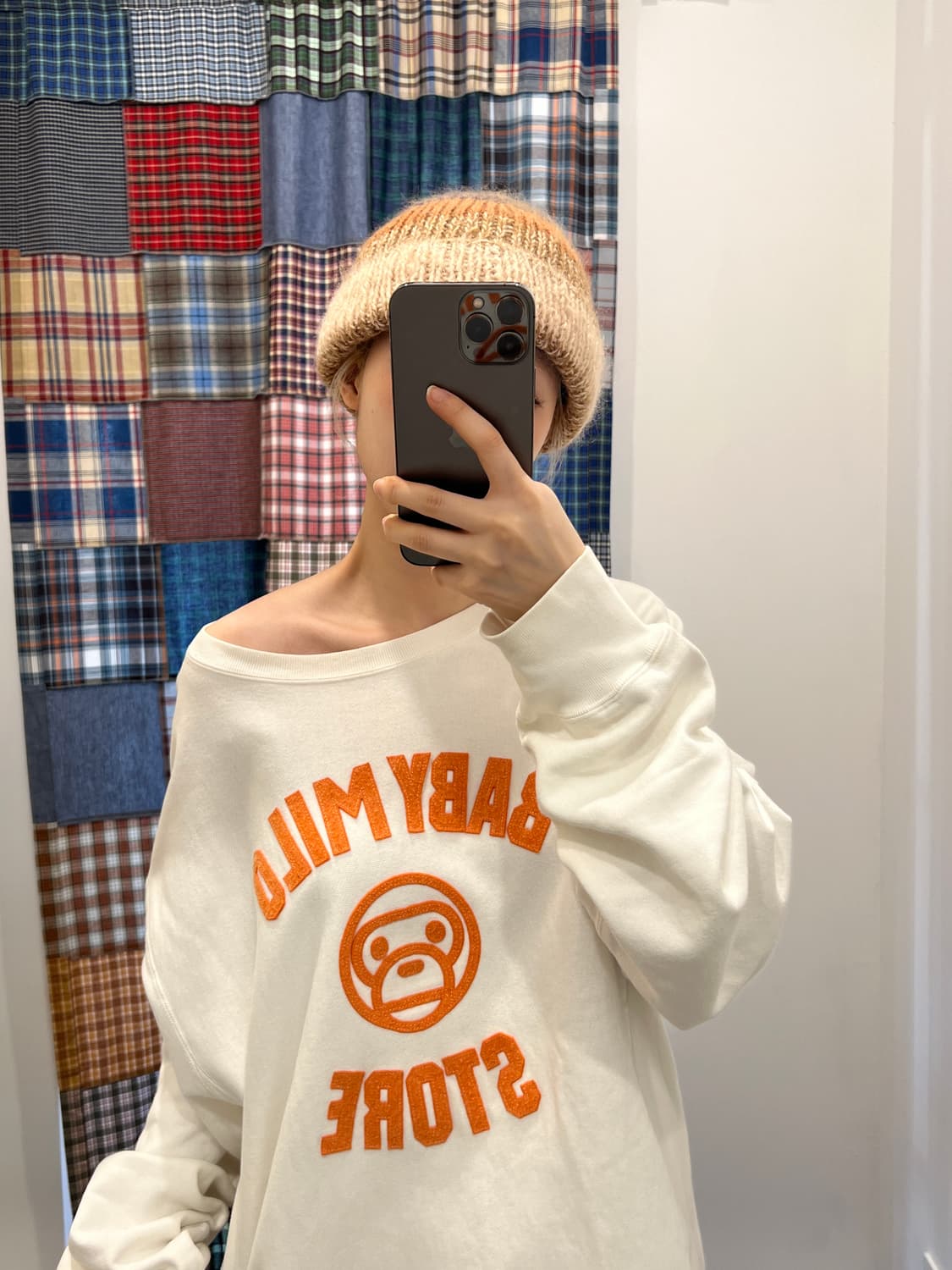 베이프 베이비 마일로 맨투맨 상품이미지1