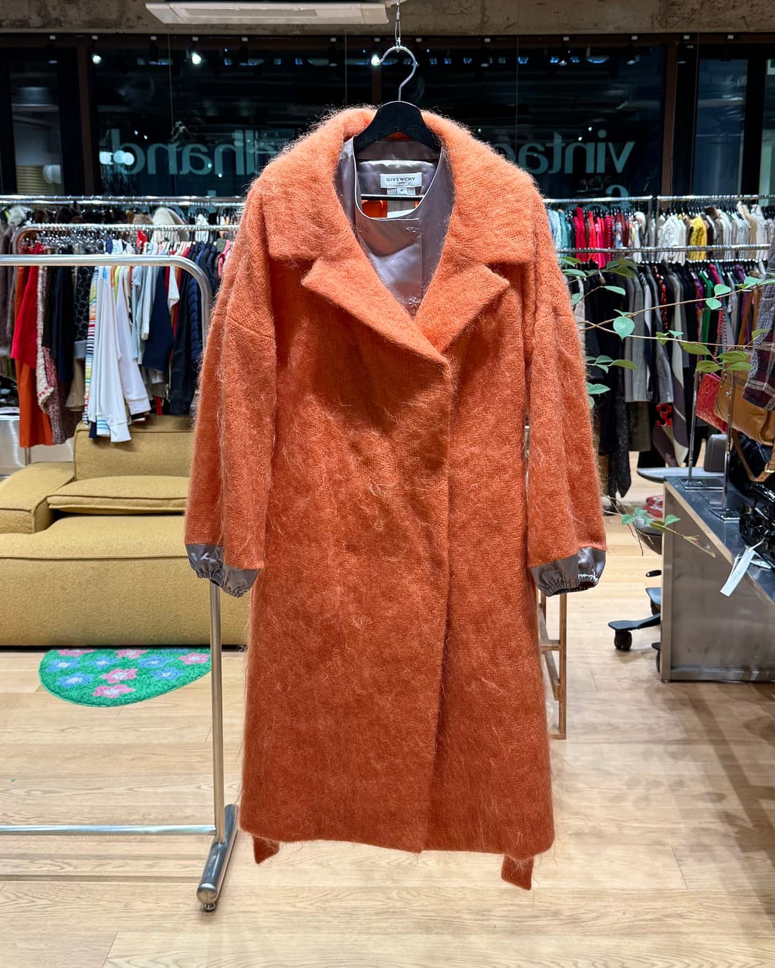 지방시 오렌지 히든버튼 모헤어 코트  상품이미지1