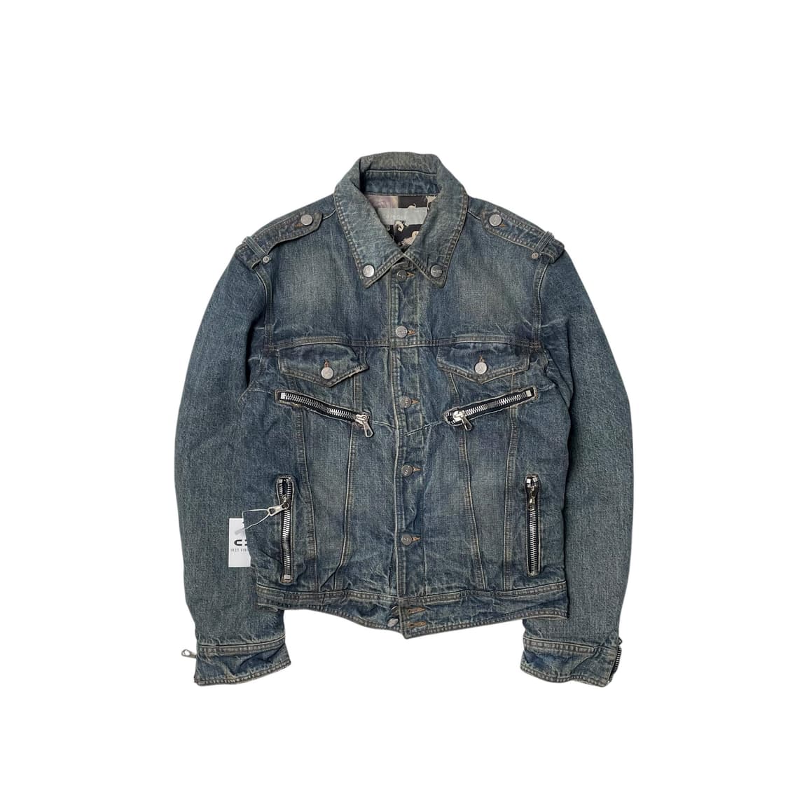 90's iceberg jeans 멀티포켓 데님 트러커 자켓 상품이미지1