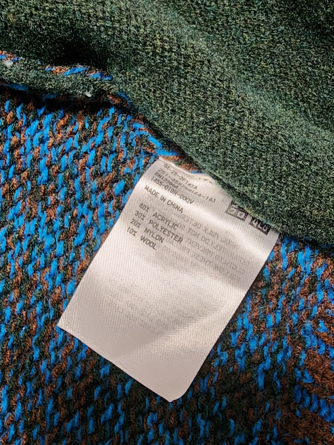 유니클로 마르니 믹스 컬러얀 오버사이즈 풀집파카XXL 상품이미지8