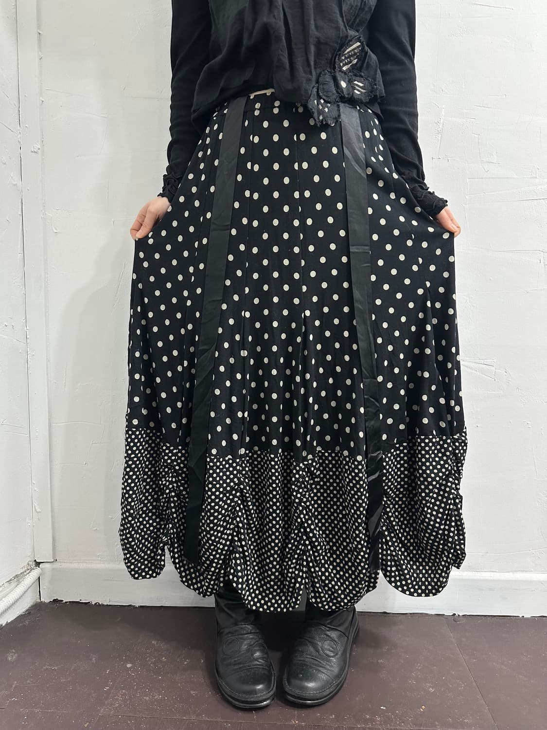 dot design skirt 상품이미지3