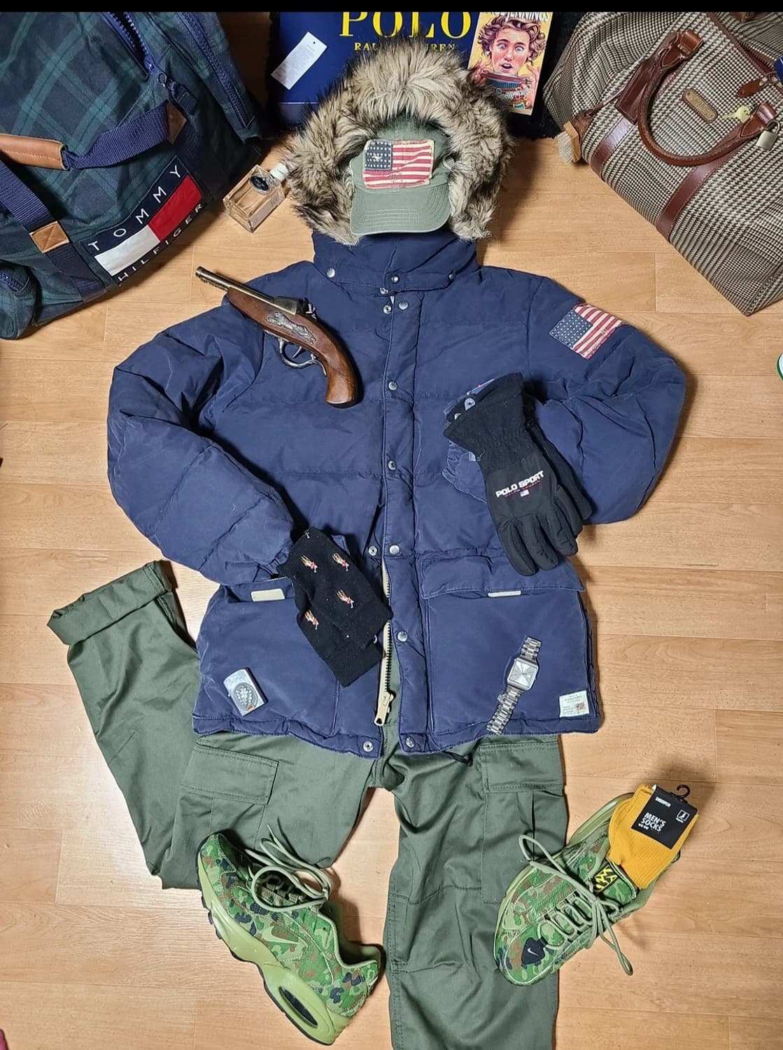 폴로 랄프로렌 패딩 야상 개파카 n3b 헤비다운 점퍼 상품이미지6