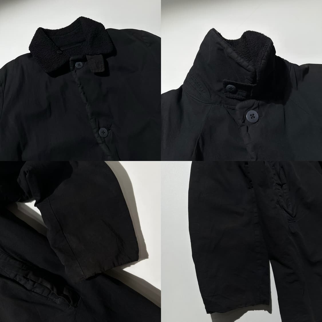 45RPM 리버시블 플리스 싱글 자켓 블랙 상품이미지7