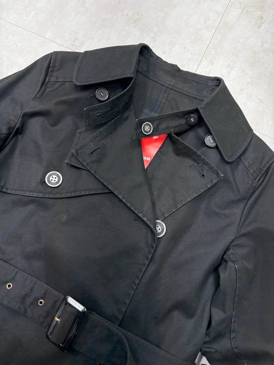 히스테릭 블랙 트렌치 코트#93 상품이미지2