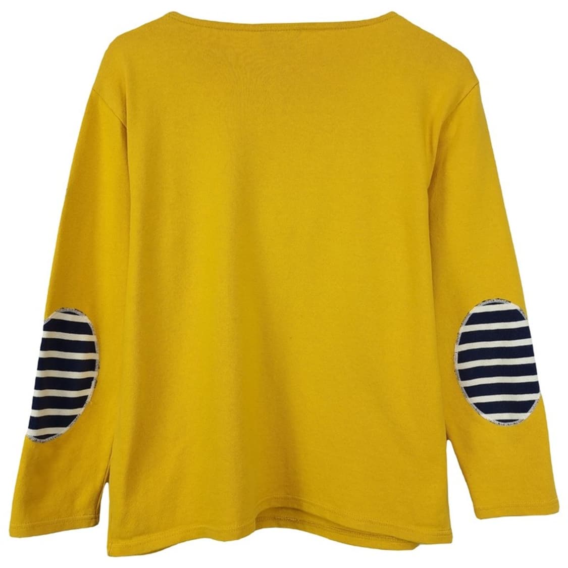 [세인트제임스] 엘보우 패치 보트넥 루즈핏 롱슬리브 긴팔티 M20043 상품이미지3