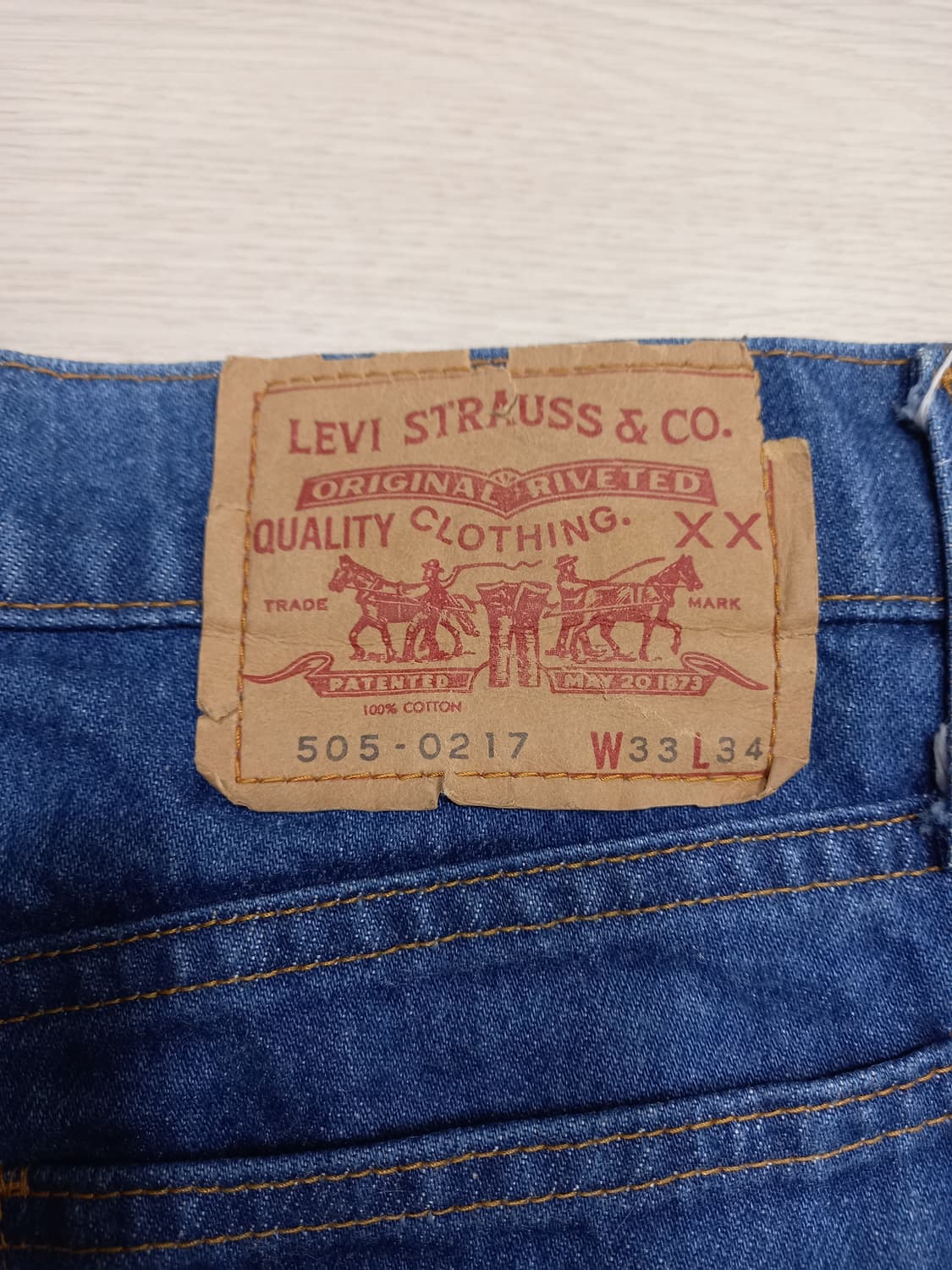 30 81's 리바이스505-0217 테이퍼드핏 일자진 30-185 상품이미지4