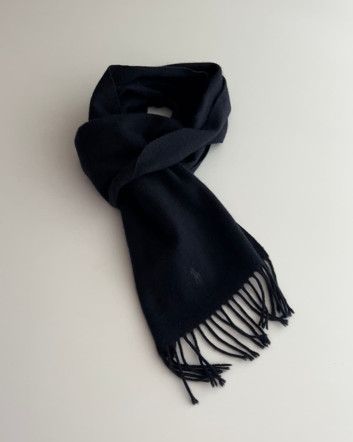 폴로 랄프로렌 네이비 캐시미어 머플러 상품이미지1