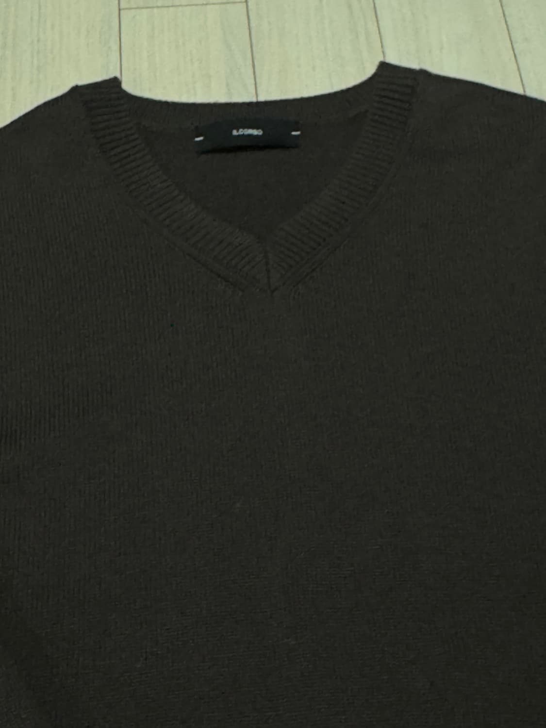 일꼬르소 브이넥 풀오버 니트 브라운 xl 상품이미지9