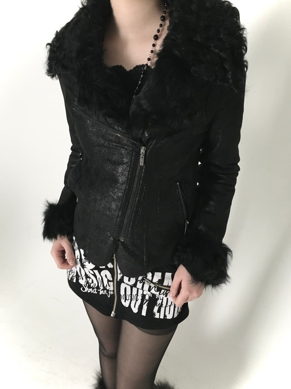 black fur mustang jacket 상품이미지3