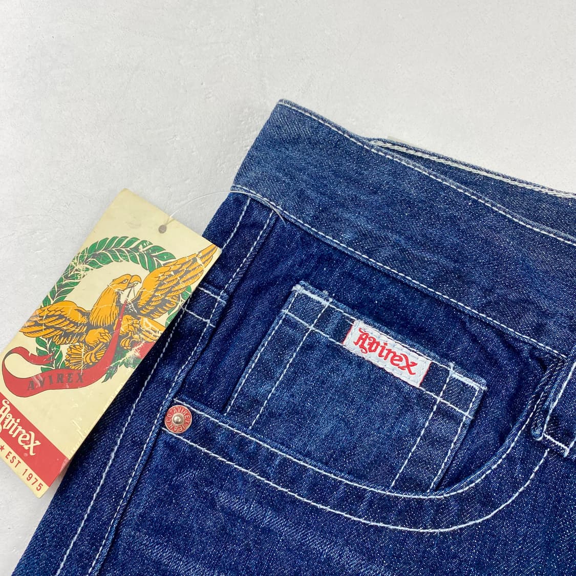  아비렉스 데드스탁 루즈핏 워싱 데님 진 (34)  ﻿ 상품이미지5