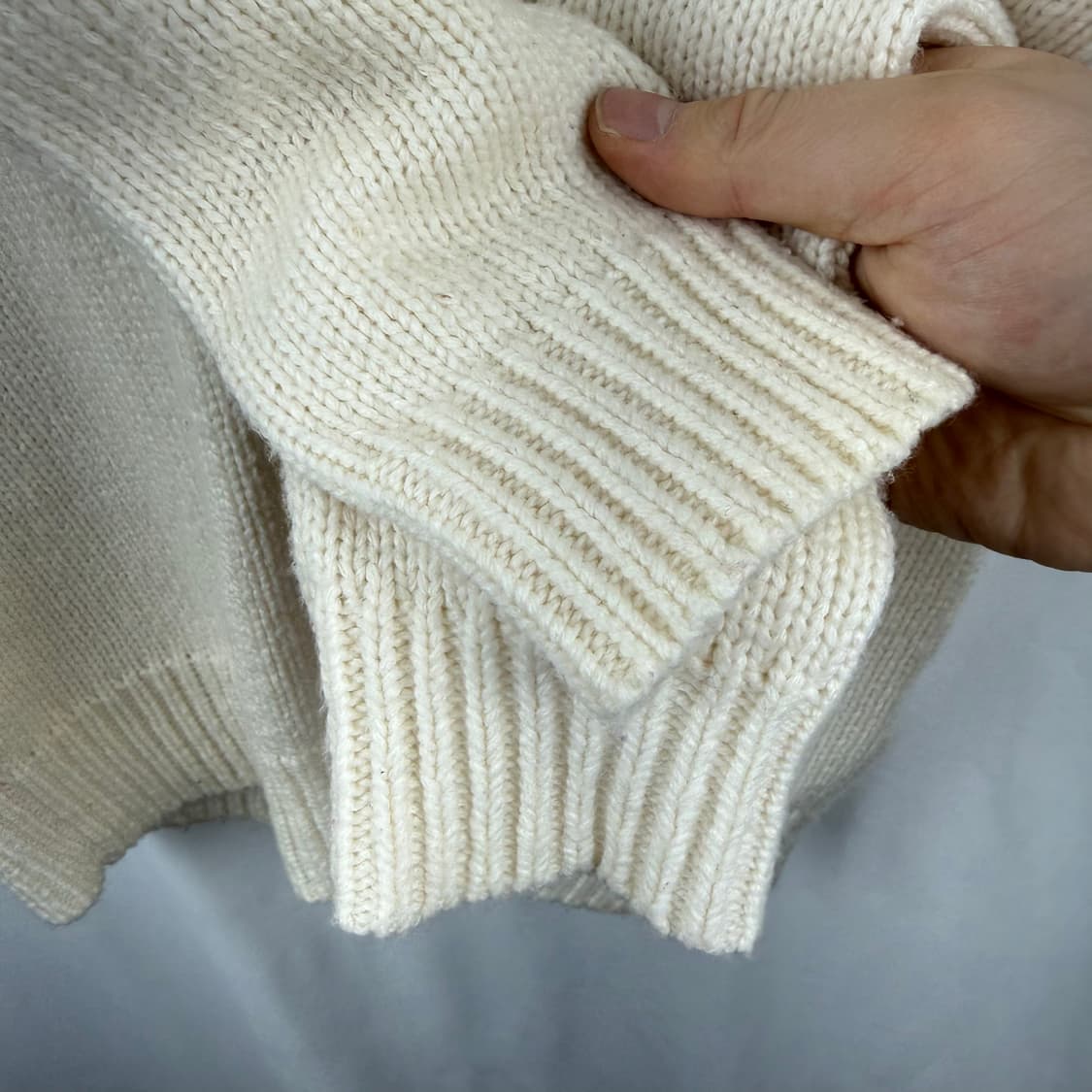 (M) 아베크롬비 숄 카라 가디건 아이보리 상품이미지4