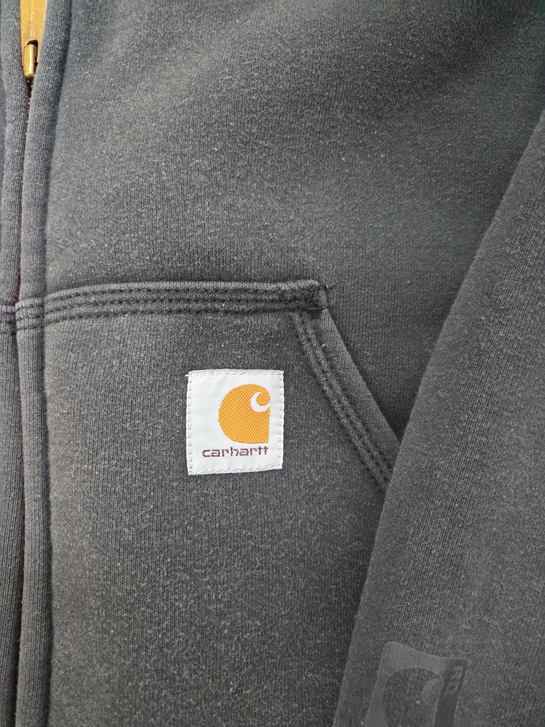 칼하트 써멀 후드집업 차콜 상품이미지3