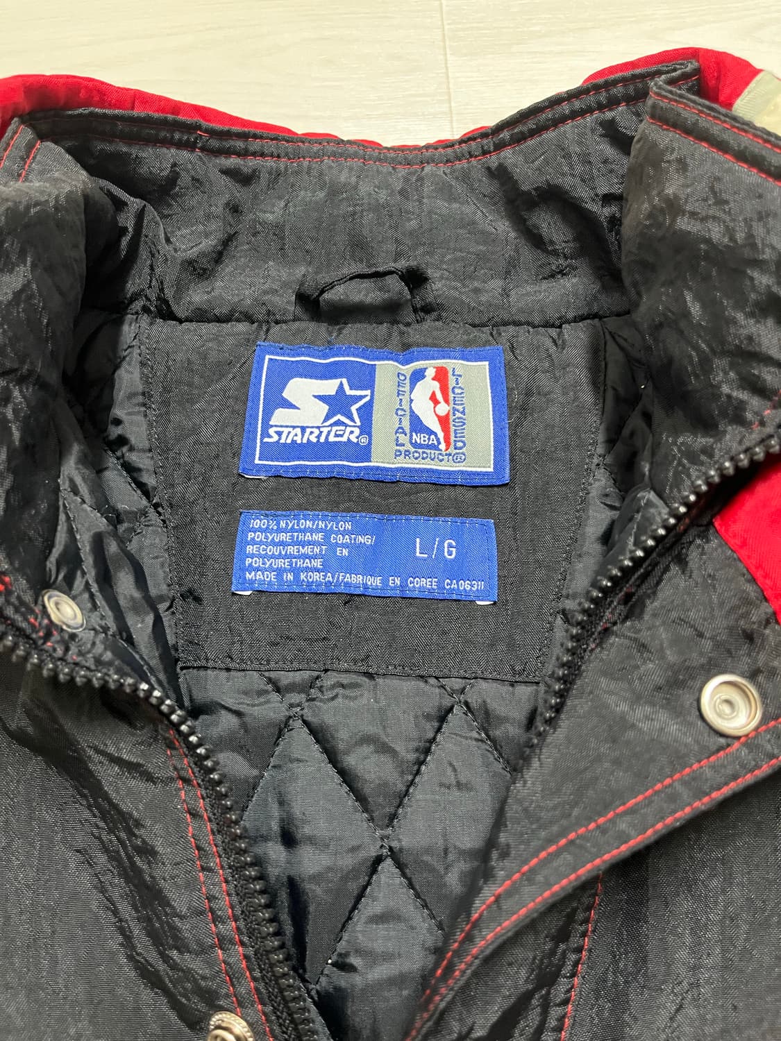 스타터 NBA 시카고 불스 빈티지 자켓 정품 제품입니다 상품이미지2
