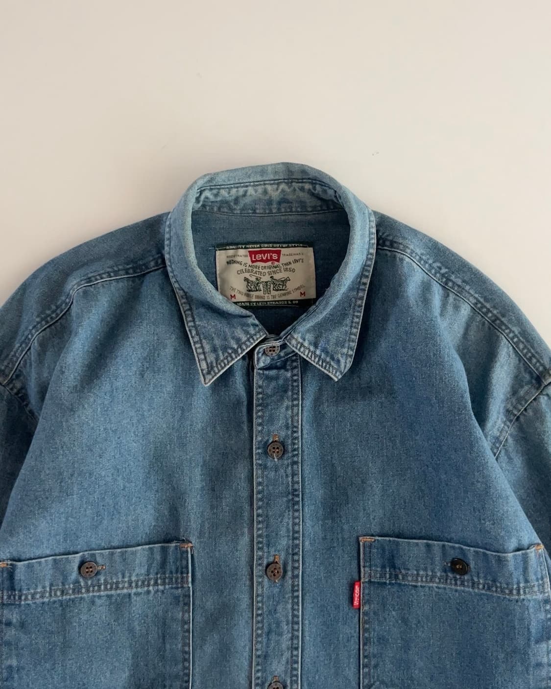 리바이스 투포켓 데님셔츠 M 상품이미지5