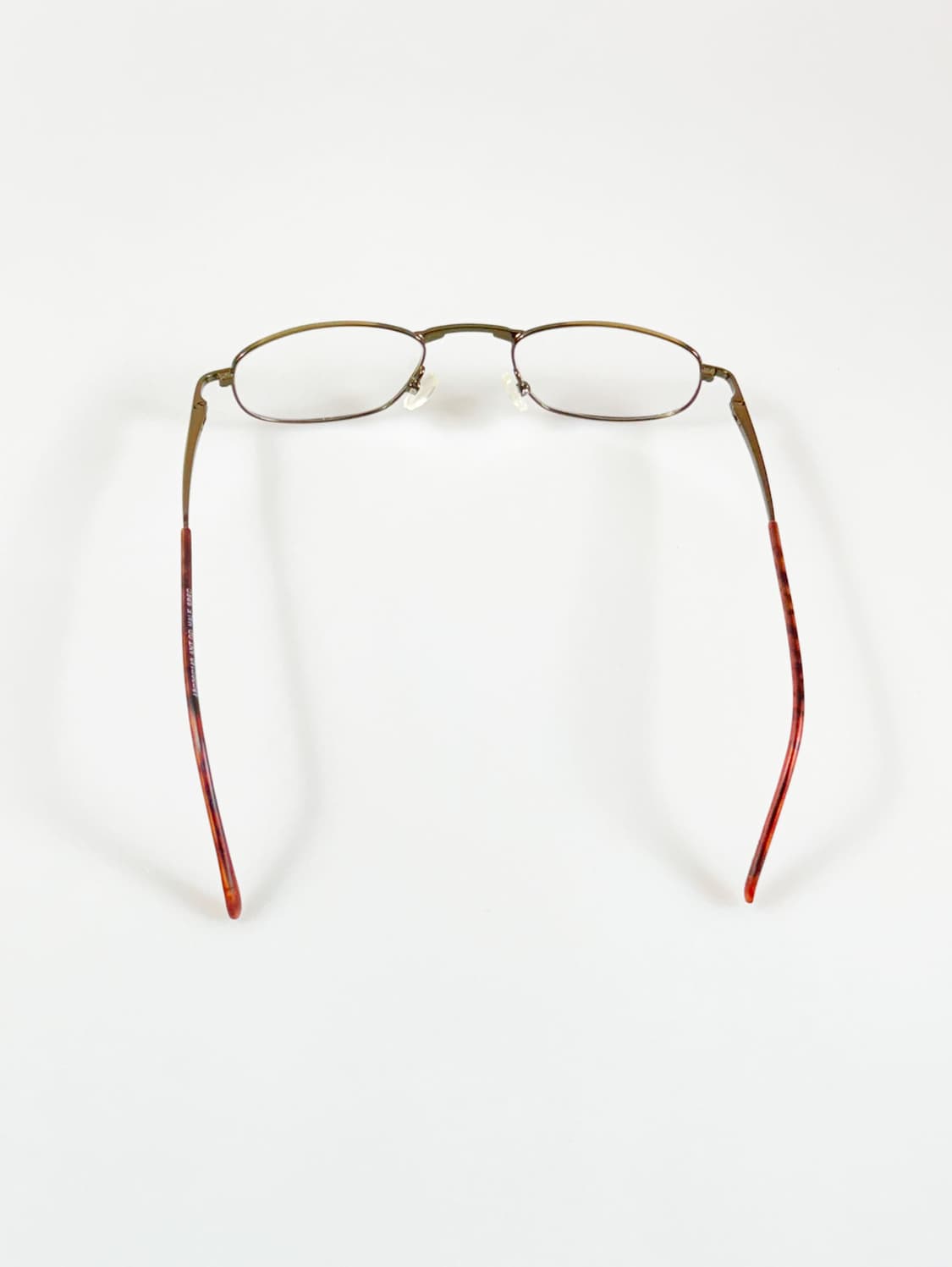 90s 유로피엔 엔틱 메탈 슬림 스퀘어 빈티지 안경 상품이미지5