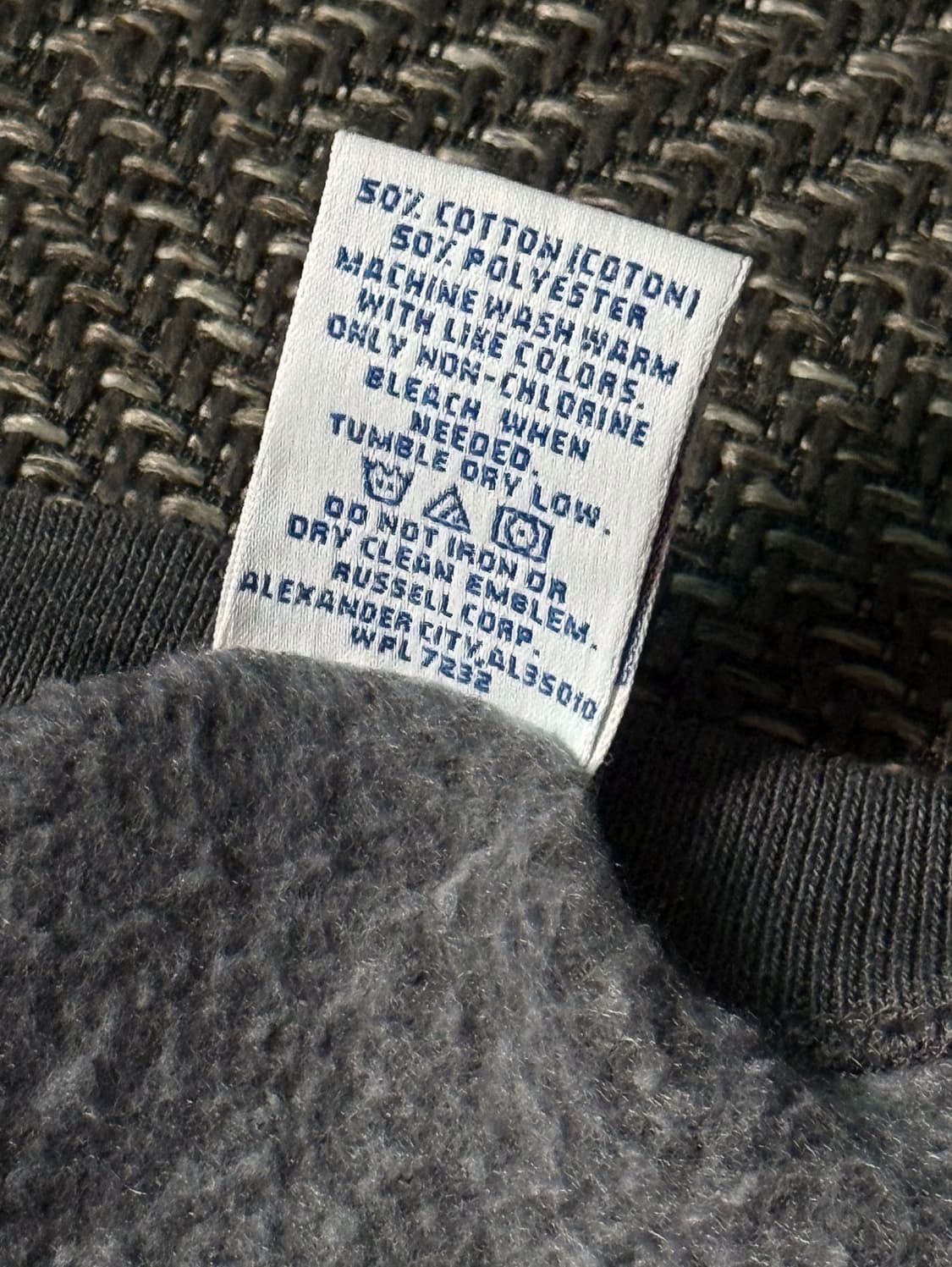 90s 러셀 애슬레틱 블랭크 빈티지 스웻셔츠 (105-110) 상품이미지4