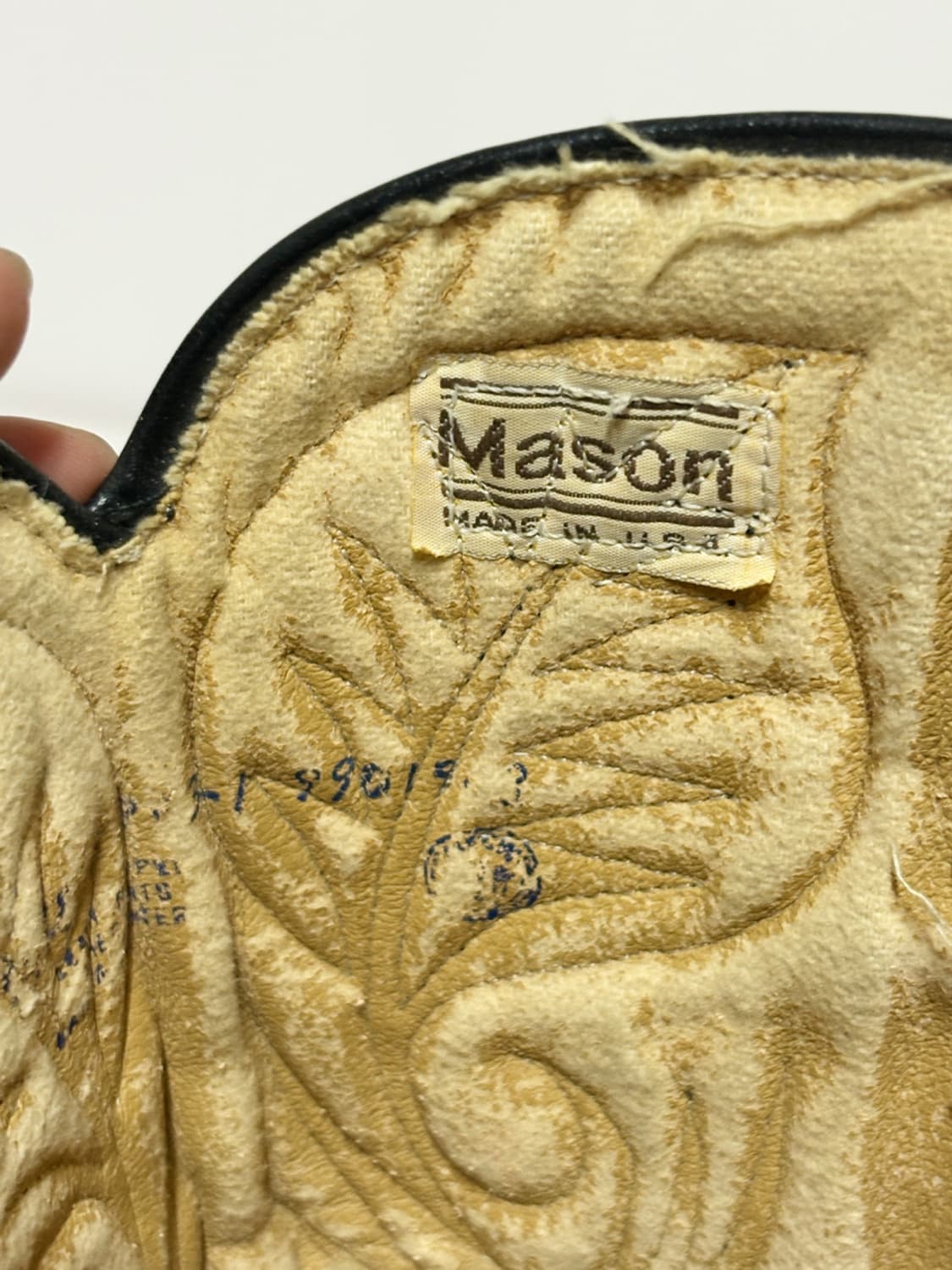 Mason 메이슨 빈티지 웨스턴 카우보이 부츠 버건디 컬러 상품이미지9