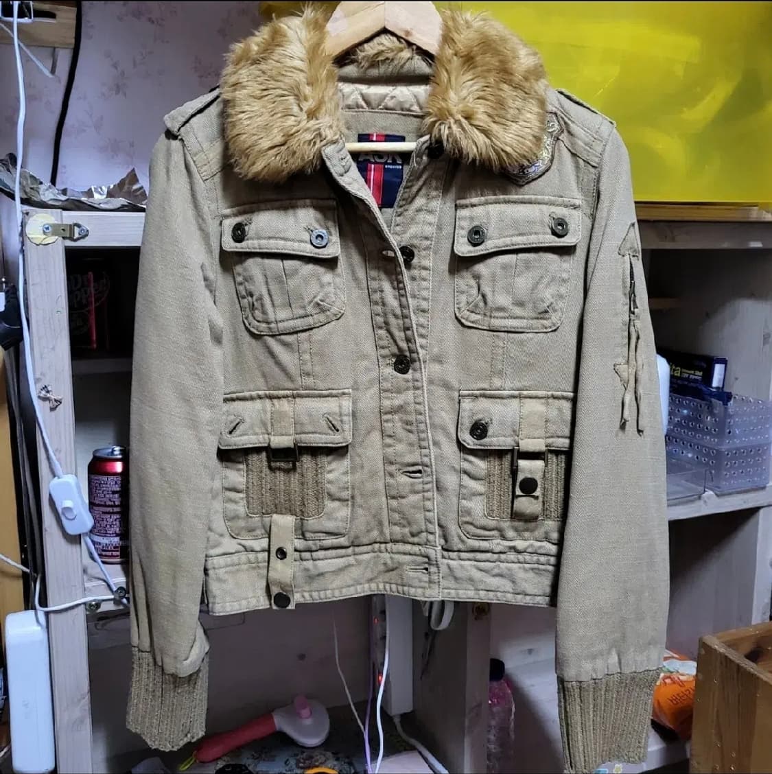 140 ) 빈티지 미디크롭 s   ASK 코듀로이 면100% 자켓 상품이미지2