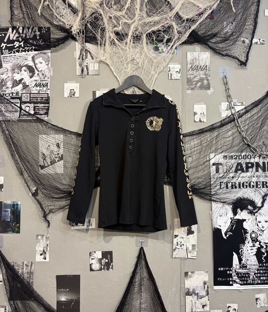 Y2K cubic lettering Glitter long sleeve 상품이미지4