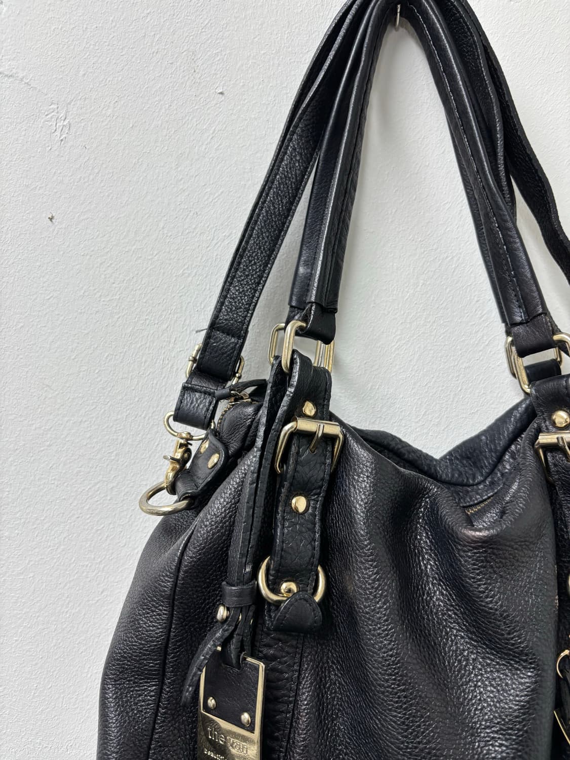 “Vintage“Y2K Black Leather Bag 상품이미지6