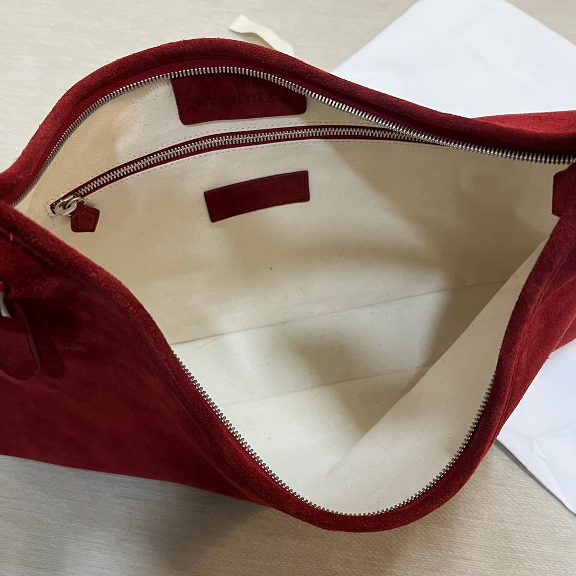 스무드무드 에트나 와이드백_ 레드 스웨이드 상품이미지9