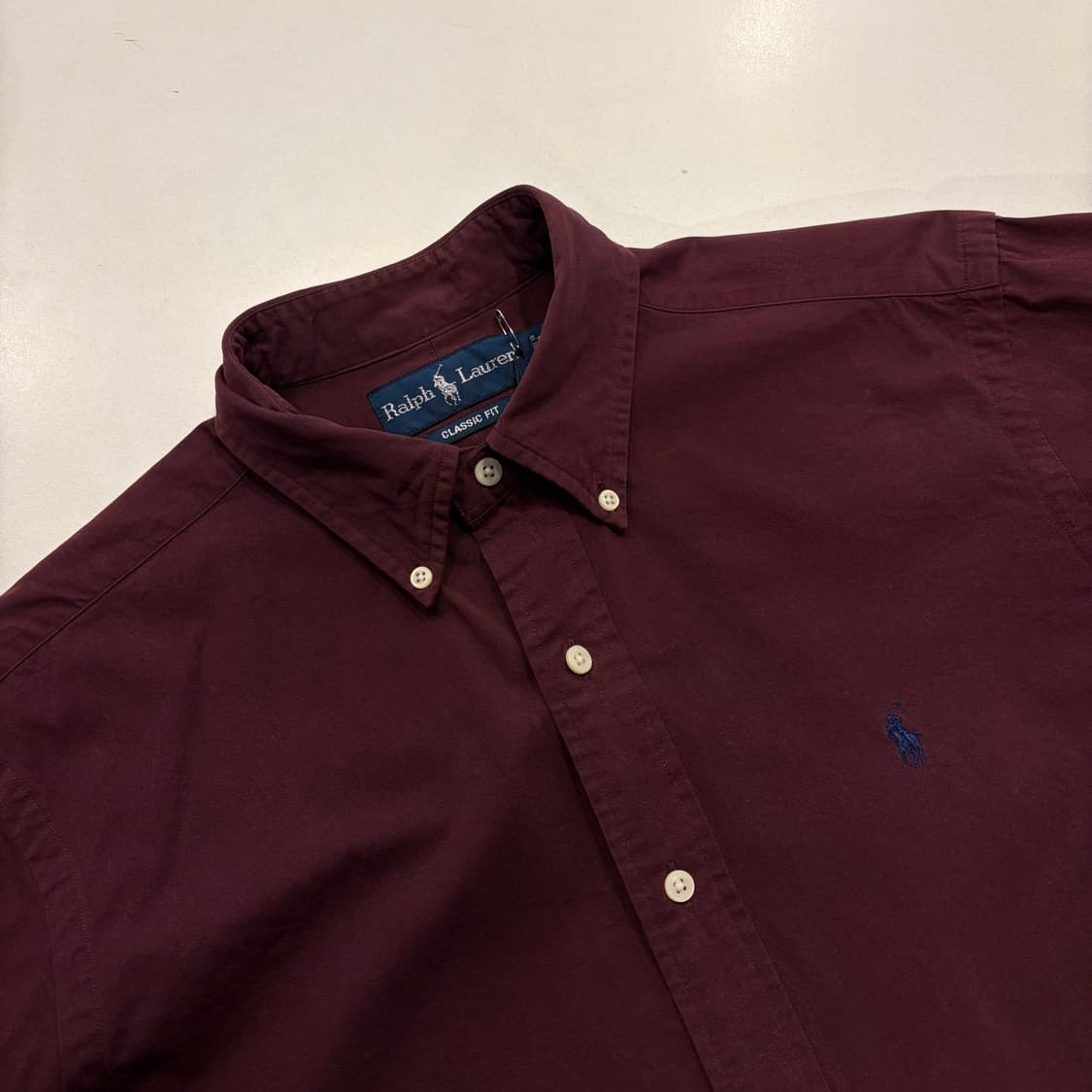 [M] 폴로 랄프로렌 남방 긴팔 셔츠 버건디 D844 상품이미지3
