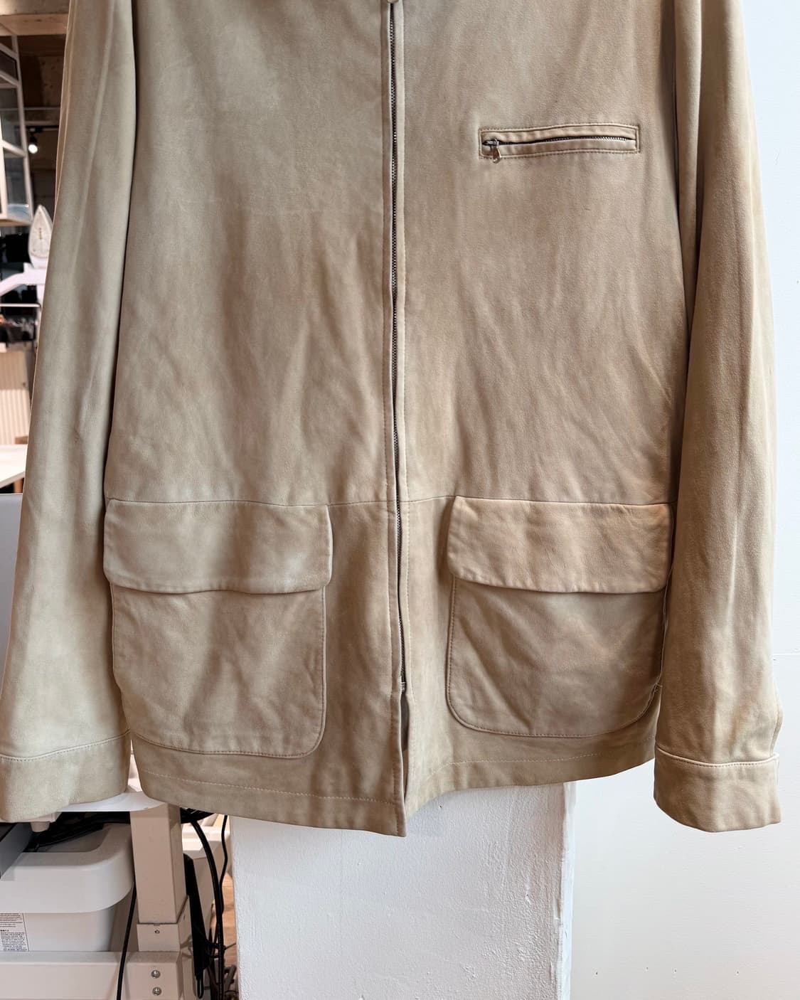 폴로 랄프로렌 베이지 스웨이드 워크 자켓  상품이미지6